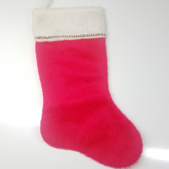 Vintage Red Christmas Stocking - Picture 2 of 14